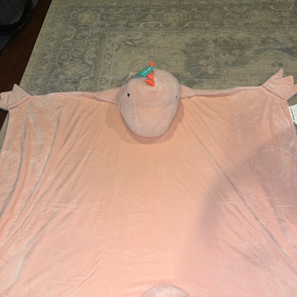Pillowfort Wearable Pink Dinosaur Blanket